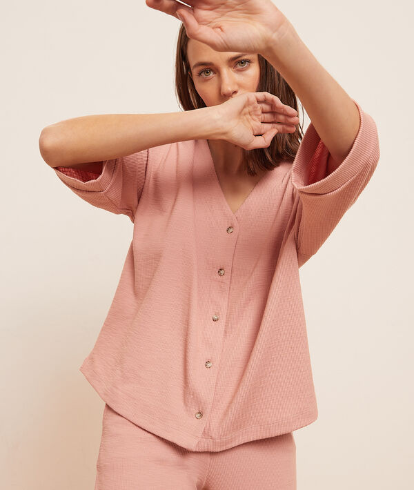 Camisa pijama manga corta Camisa pijama manga corta;${refinementColor}