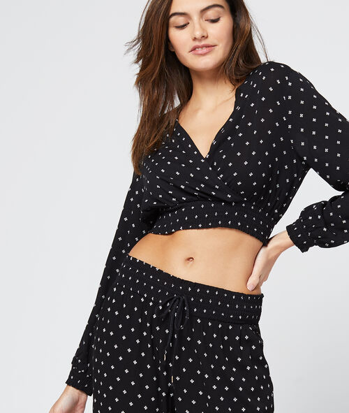 Crop top escote cruzado Crop top escote cruzado