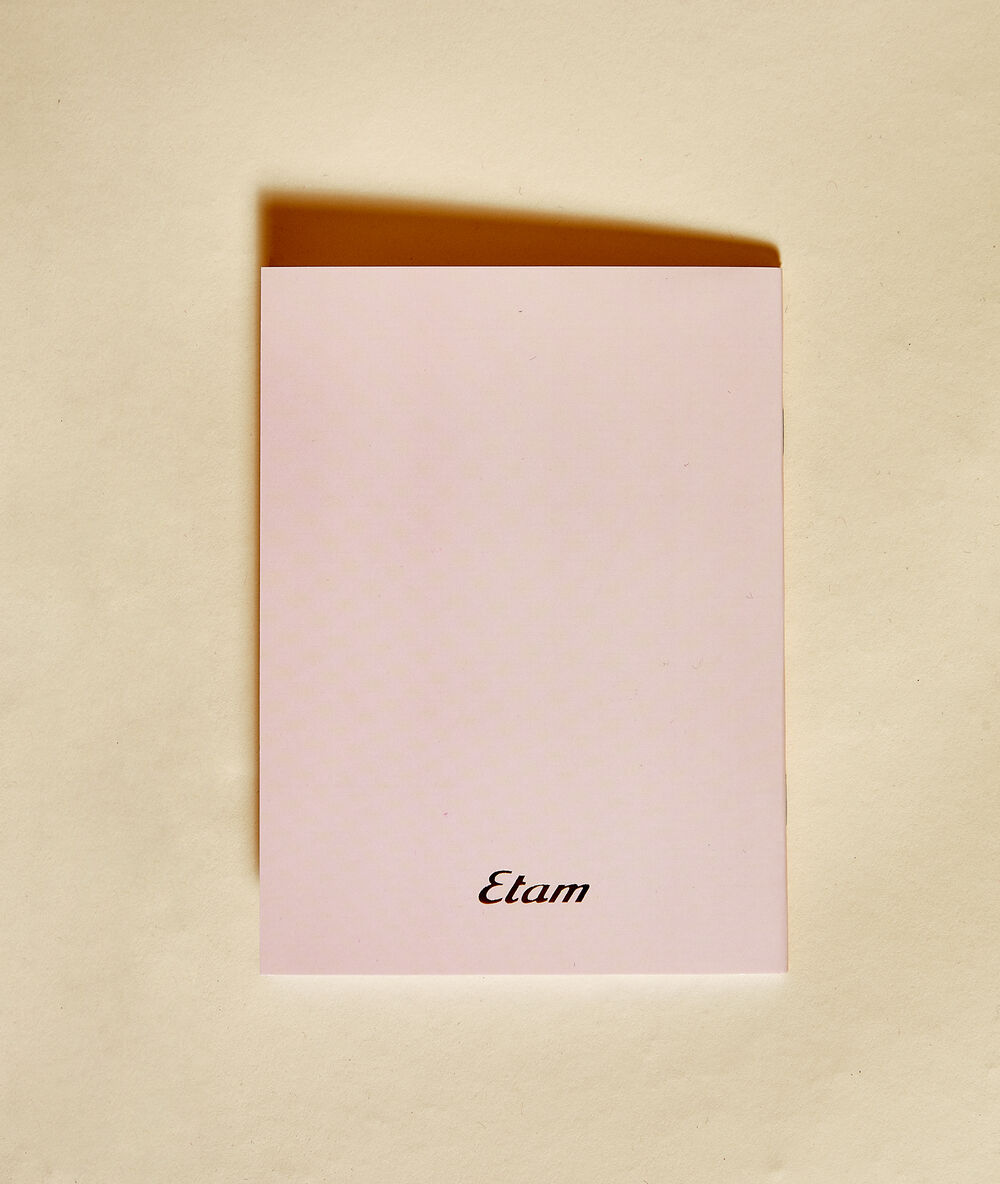 Libreta 'love more, think less' rosa.