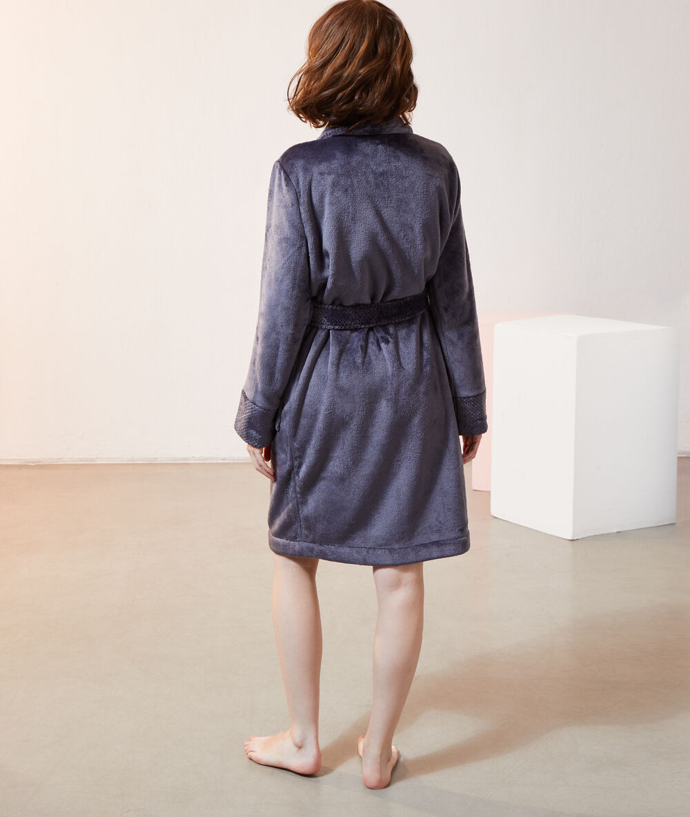 Déshabillé long homewear indigo.