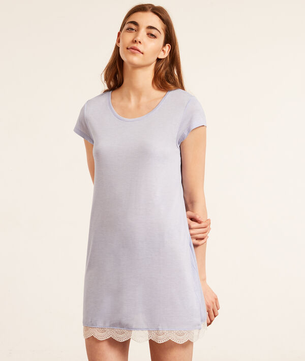 Camisón con motivos de encaje Camisón con motivos de encaje;${refinementColor}
