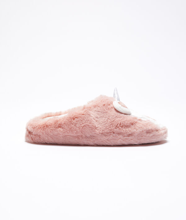 Zapatillas peludas de unicornio Zapatillas peludas de unicornio