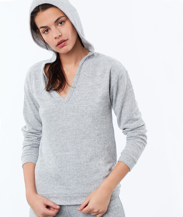 Sudadera con capucha jaspeada Sudadera con capucha jaspeada