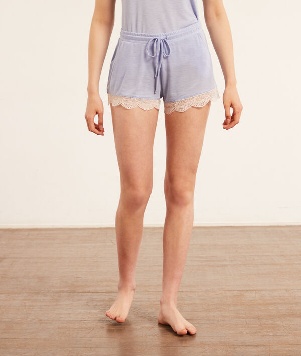 Pantalón corto con motivos de encaje Pantalón corto con motivos de encaje;${refinementColor}