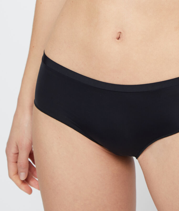 Culote de microfibra negro.