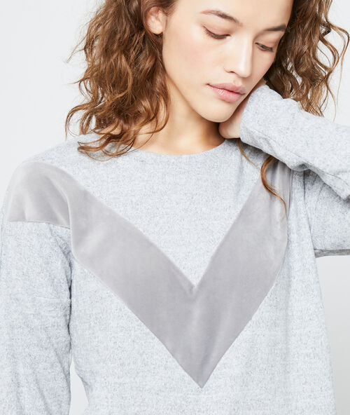 Sudadera con motivos gráficos c.gris.