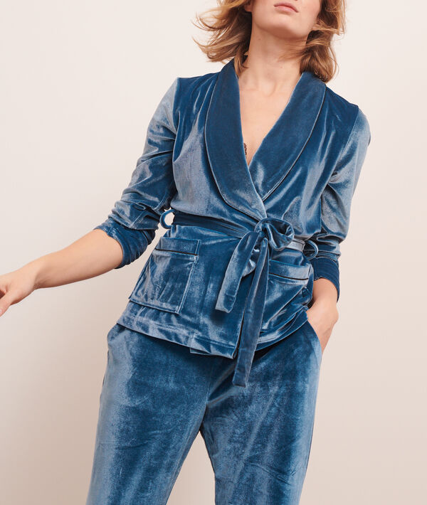 Chemise de pyjama velours Chemise de pyjama velours;${refinementColor}