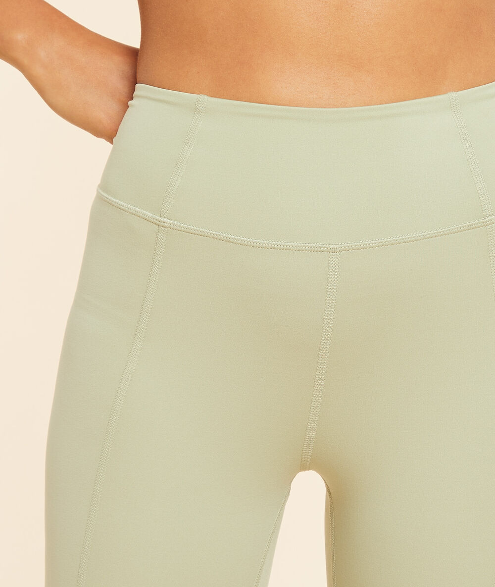 Leggings de yoga verde.