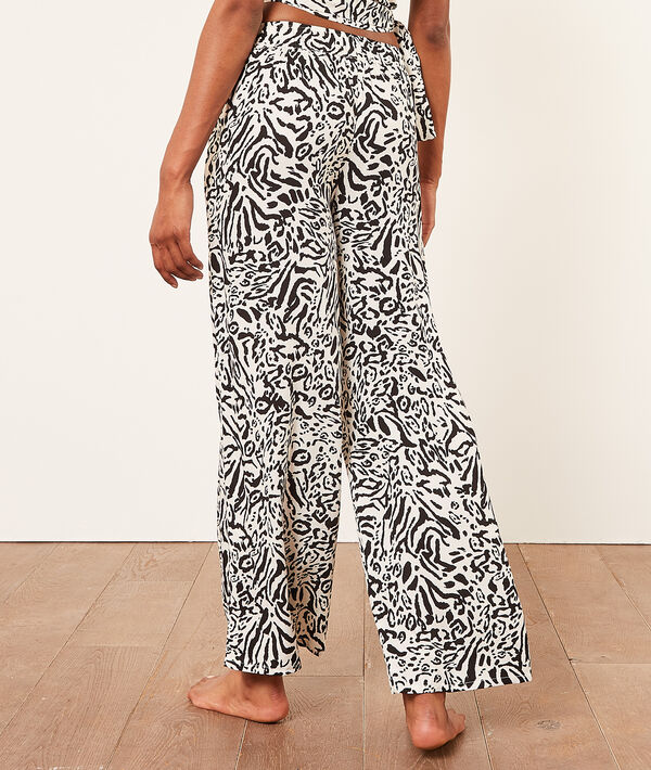 Pantalón ancho estampado leopardo Pantalón ancho estampado leopardo;${refinementColor}