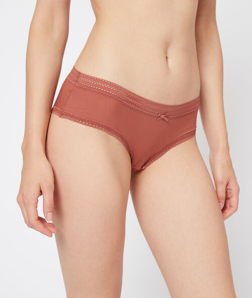 Culote de algod&oacute;n motivos de encaje henne.