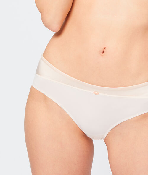 Culote de microfibra rosa pálido.