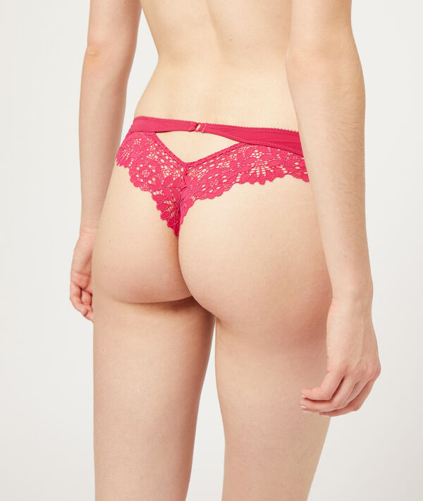 Tanga de encaje floral Tanga de encaje floral;${refinementColor}