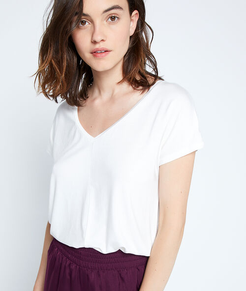 Camiseta manga corta crudo.