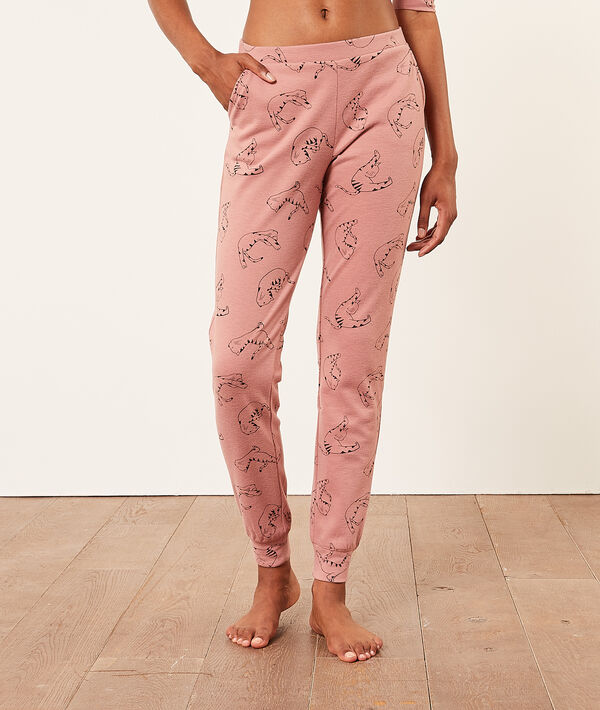 Pantalón pijama estampado gatos Pantalón pijama estampado gatos;${refinementColor}