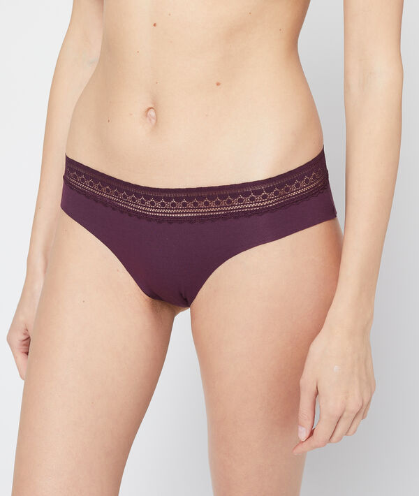 Culote de algodón, motivos de encaje Culote de algodón, motivos de encaje