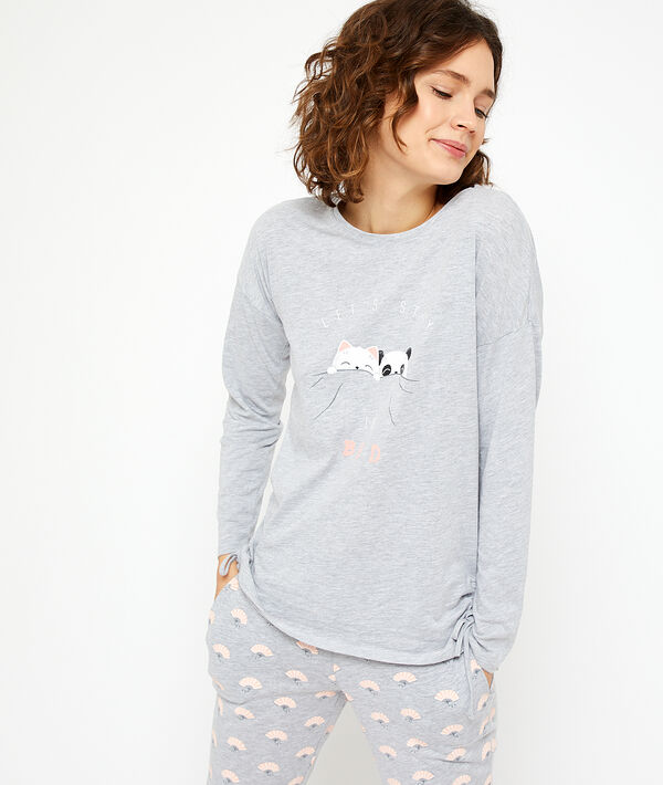 Camiseta manga larga 'let's stay in bed' Camiseta manga larga 'let's stay in bed'