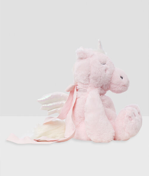 Mochila guarda-pijamas unicornio crudo.