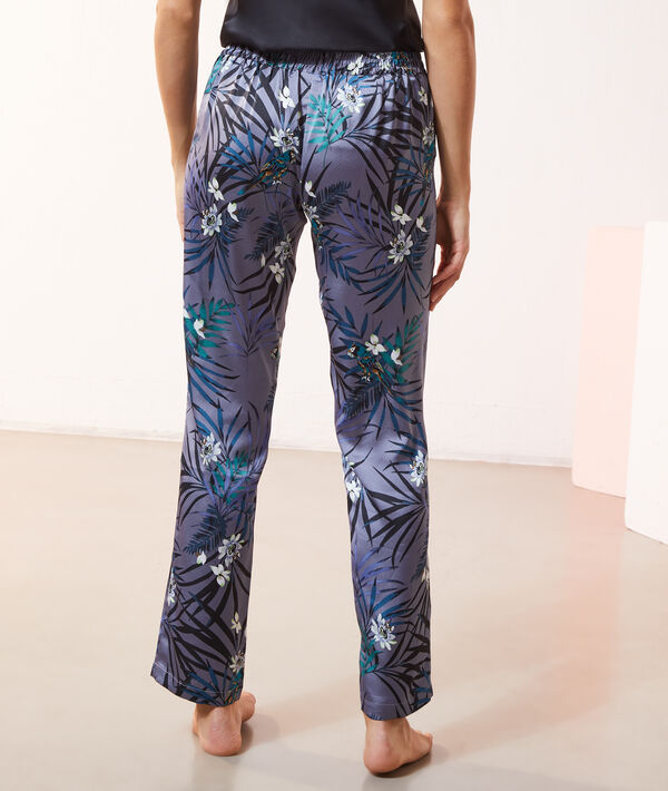 Pantalón de satén estampado Pantalón de satén estampado;${refinementColor}
