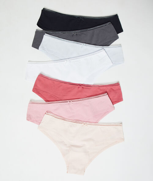 Lote de 7 braguitas brasile&ntilde;as multicolor.