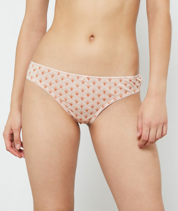 Lote de 7 tangas estampados rosa.