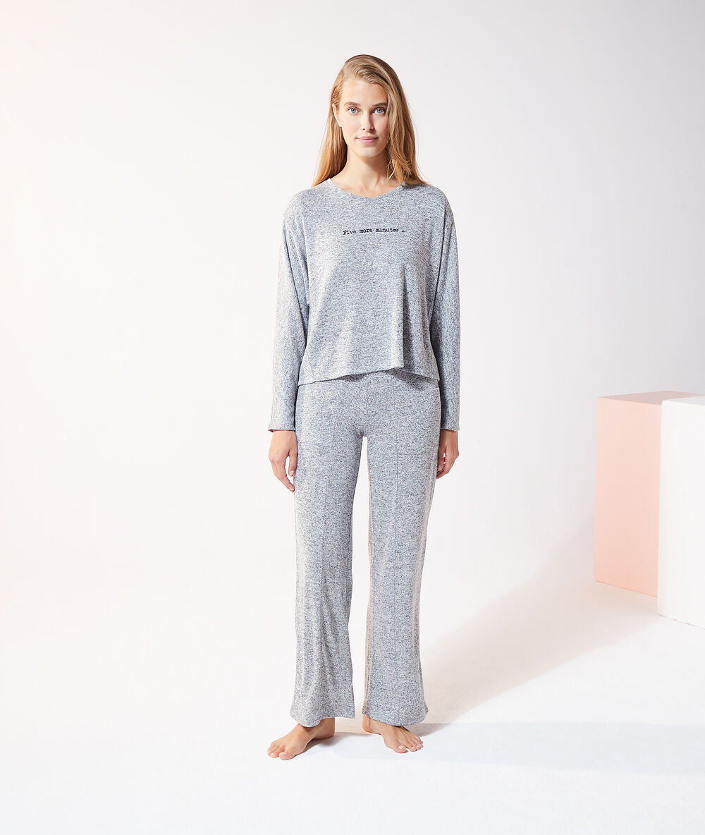 Pantalón ancho con bolsillos c.gris.