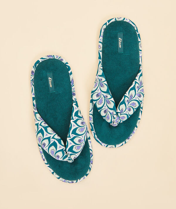 Zapatillas tipo chancla estampadas Zapatillas tipo chancla estampadas;${refinementColor}