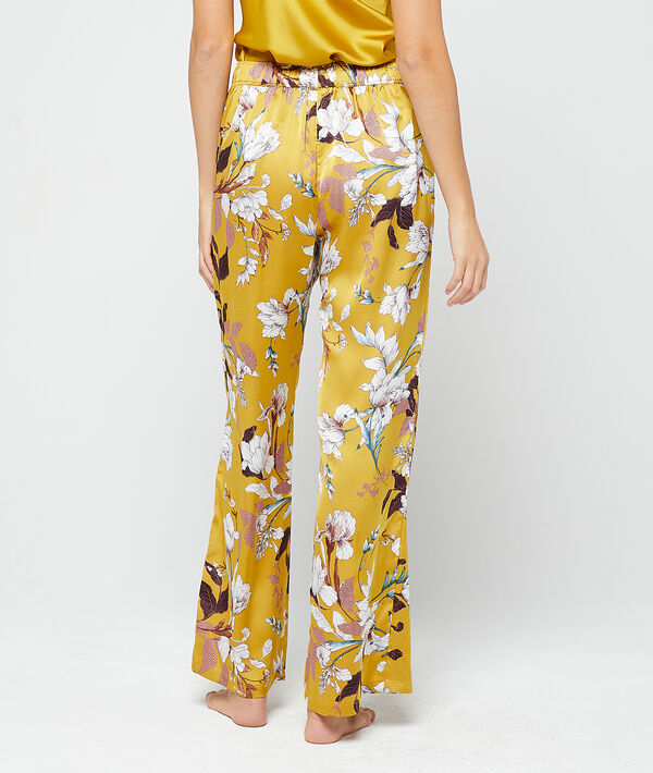 Pantalón ancho de satén Pantalón ancho de satén