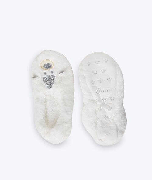 Zapatillas homewear osos crudo.
