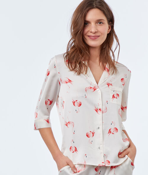 Camisa pijama estampado flamencos Camisa pijama estampado flamencos