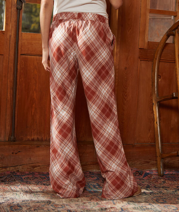 Pantalón estampado de cuadros Pantalón estampado de cuadros