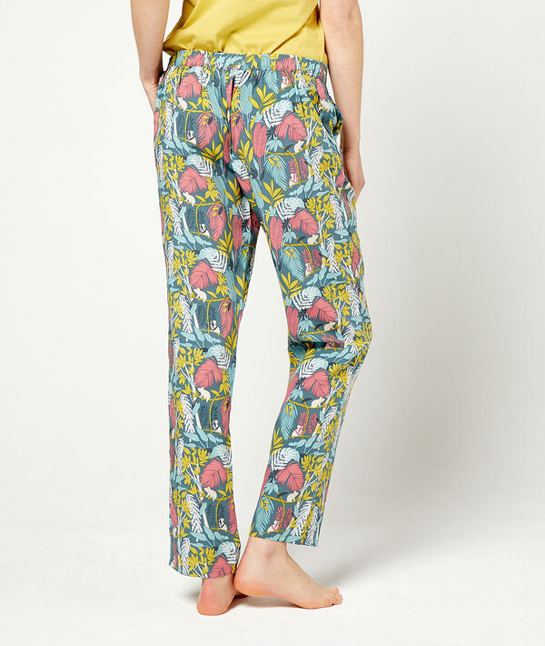 Pantalón largo estampado floral Pantalón largo estampado floral;${refinementColor}