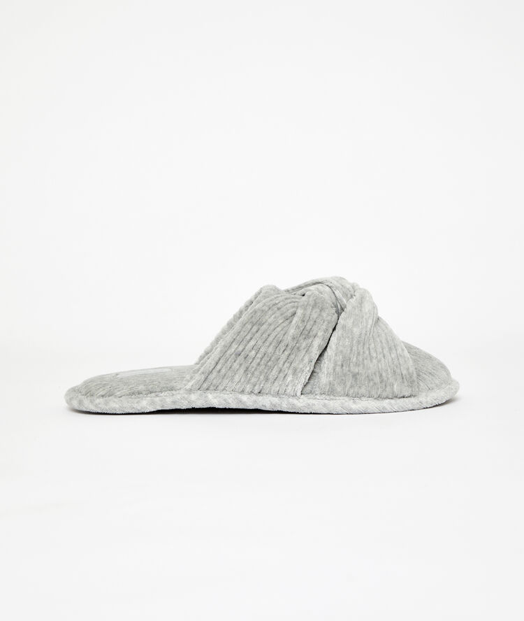 Zapatillas nudo c.gris claro.