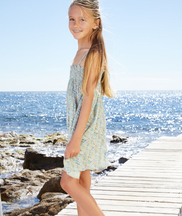 Vestido niña tejido Liberty Vestido niña tejido Liberty;${refinementColor}