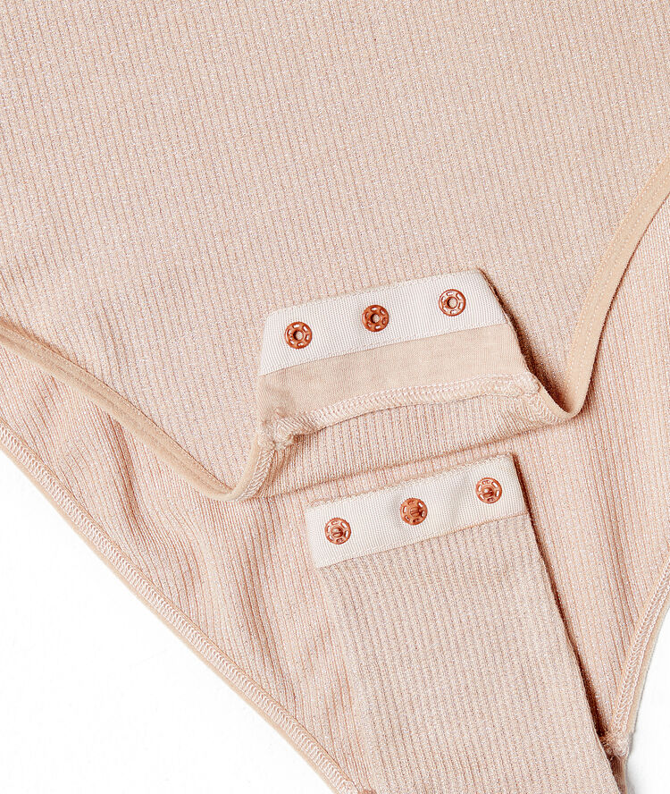 Body hilos metalizados c.beige.