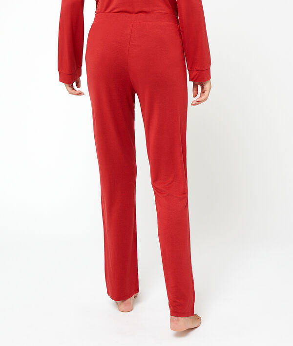 Pantalón liso de viscosa Pantalón liso de viscosa;${refinementColor}