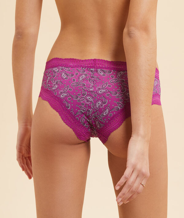 Culote estampado, motivos de encaje Culote estampado, motivos de encaje;${refinementColor}