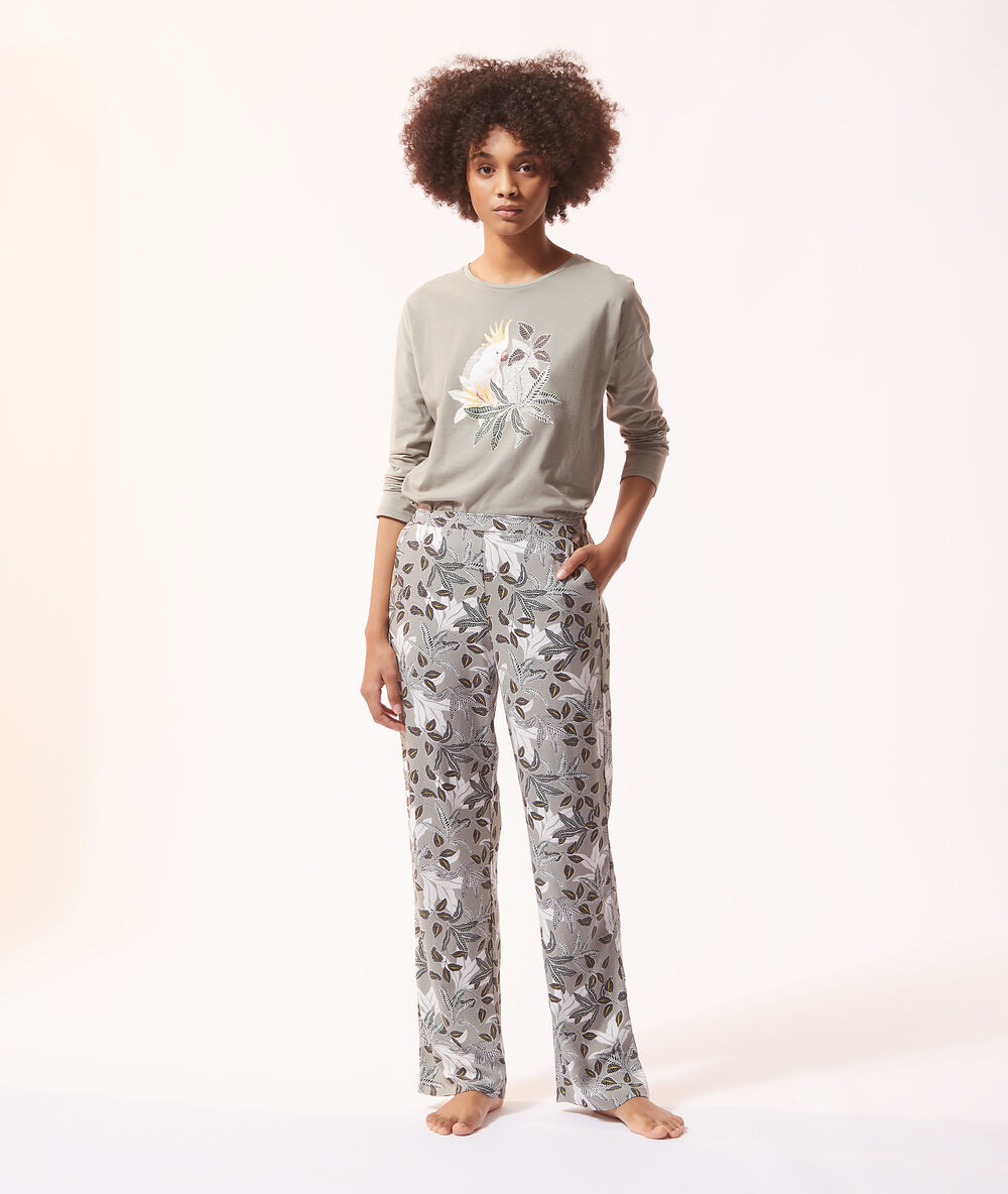 Pantalón pijama estampado c.kaki.