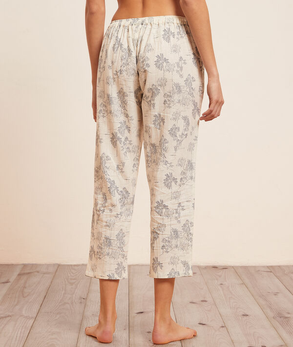 Pantaló pijama 7/8 estampado Pantaló pijama 7/8 estampado;${refinementColor}