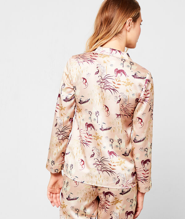 Camisa pijama estampado oriental Camisa pijama estampado oriental