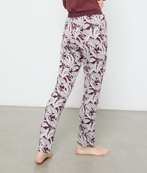 Pantalón estampado hojas Pantalón estampado hojas;${refinementColor}