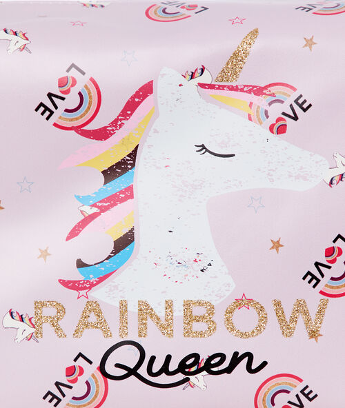 Neceser unicornio violeta.