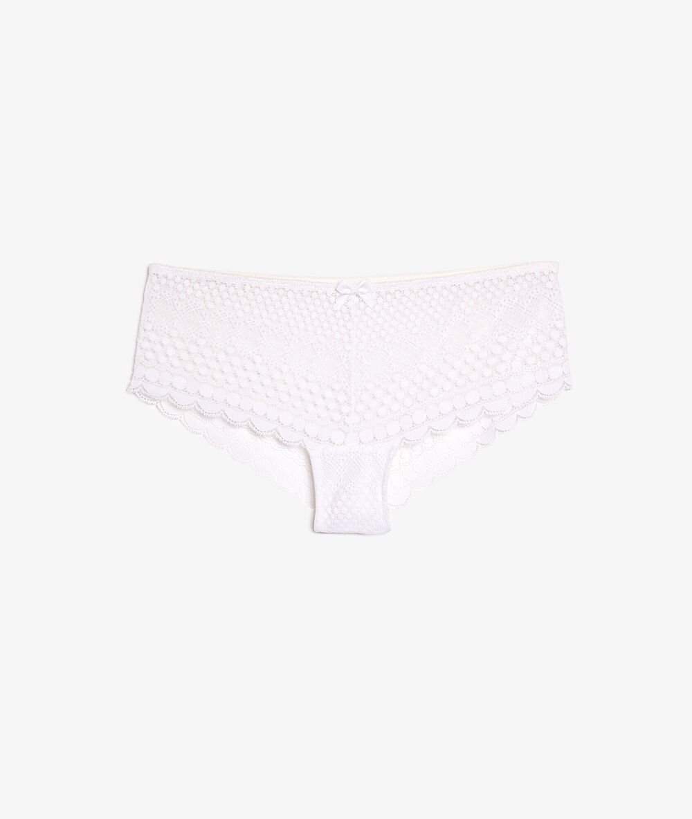 Culote de encaje blanco.
