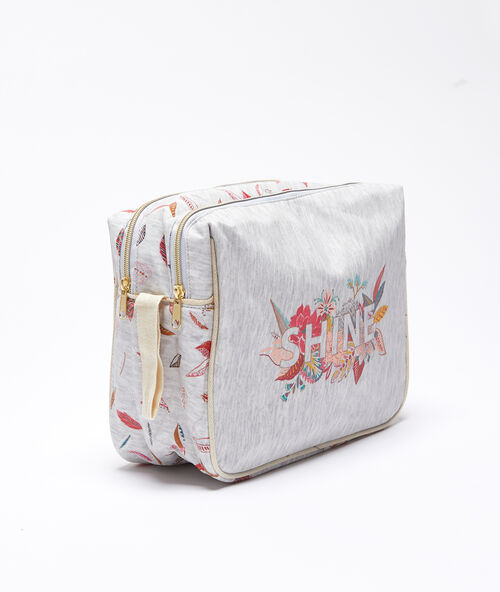 Neceser estampado 'shine' c.gris.