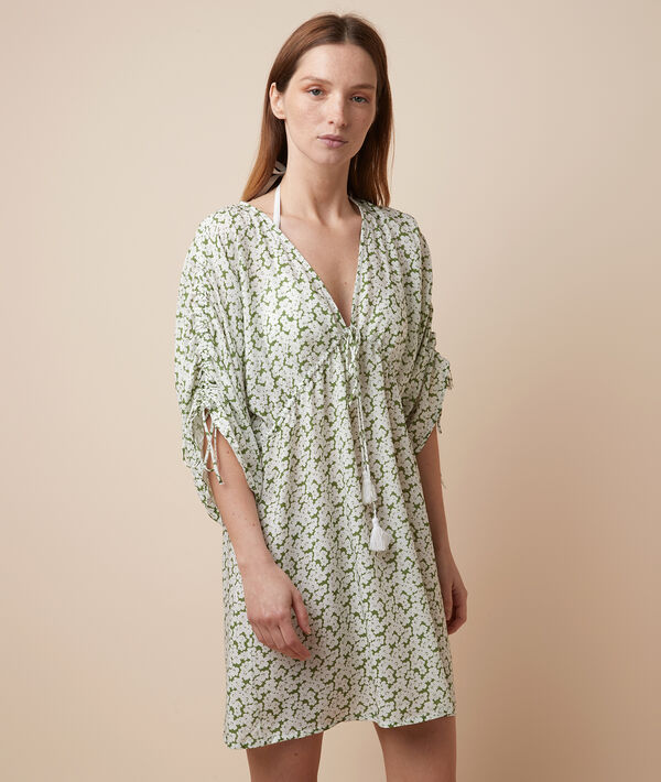 Vestido playero estampado floral Vestido playero estampado floral;${refinementColor}