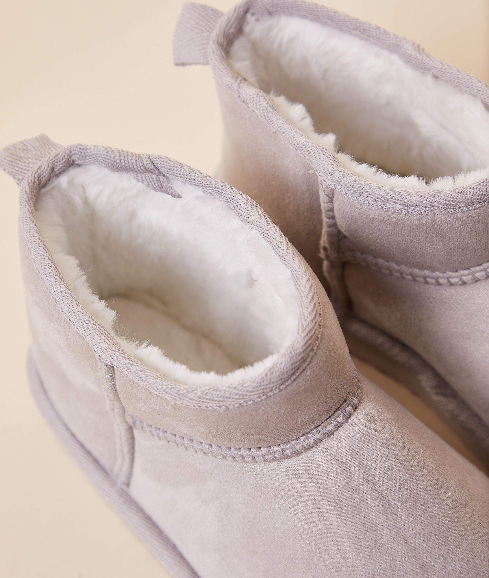 Zapatillas tipo botines, forro interior - CHESTNUT - GRIS - ETAM