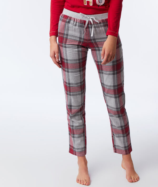 Pantalón estampado de cuadros Pantalón estampado de cuadros