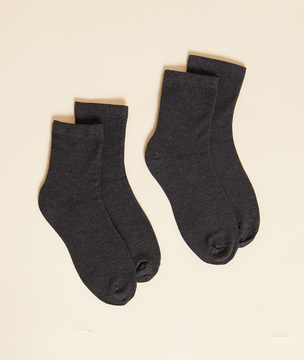 2 pares de calcetines c.gris.