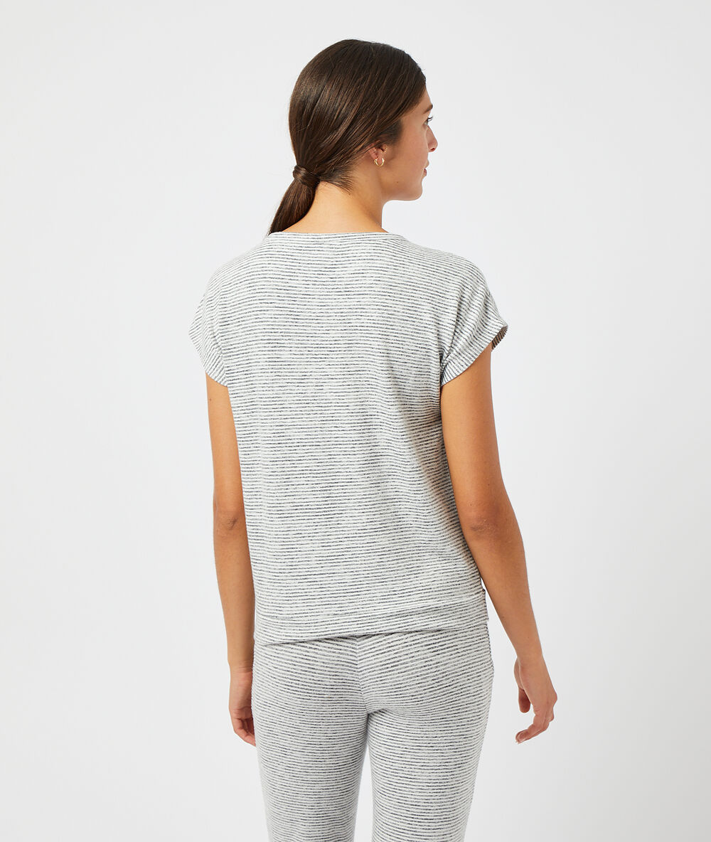 Camiseta lazada inferior c.gris.
