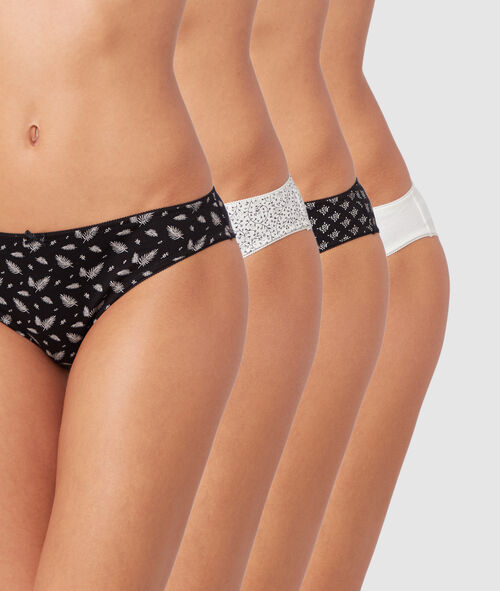 Lote de 4 braguitas estampadas Lote de 4 braguitas estampadas