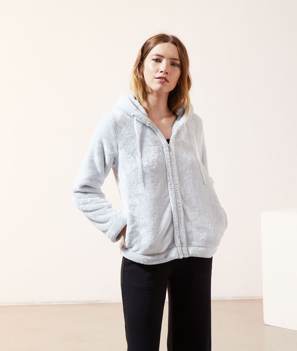 Chaqueta tipo sudadera c.gris.
